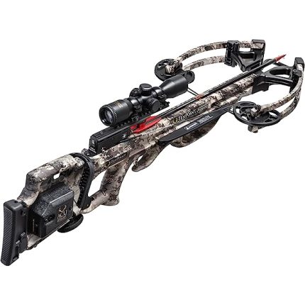 TenPoint Titan M1 Crossbow, TrueTimber Viper - 370 FPS - Equipped with Lighted 3X Pro-View Scope - Forward-Draw Design Rope-Sled Crossbow Package